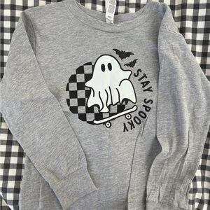 Gray Ghost Graphic Kids Shirt